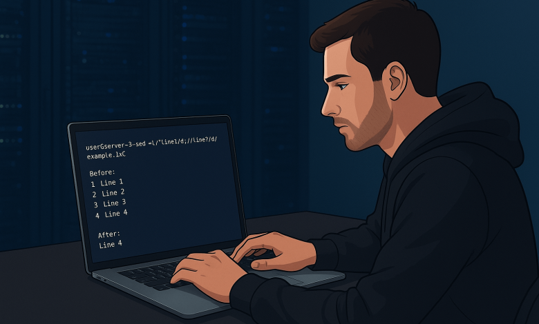 آموزش جامع حذف چندین خط از فایل از طریق SSH