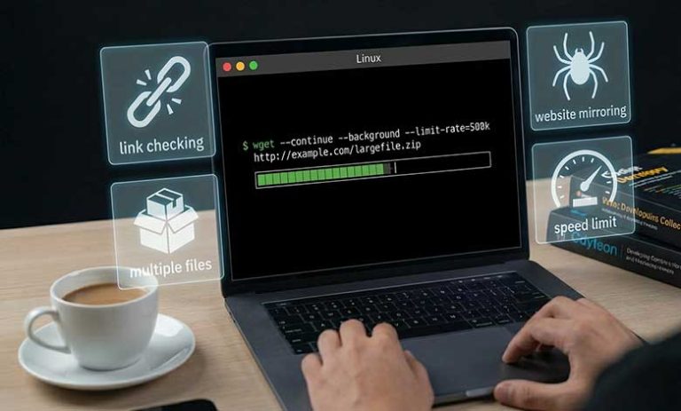 دستور wget